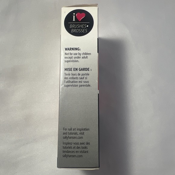 Sally Hansen Brush Kit I Heart Nail Art Contains Glitter, Fan & Clean Up Brush - Picture 4 of 4